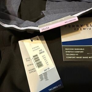 Men’s Perry Ellis Black dress pants 38X34